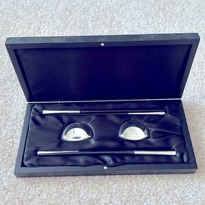 New silver plated chopstick set w/silver chopstick rests from Peninsula Hotel